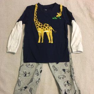 Carter's Giraffe L/S Shirt and Pant Set